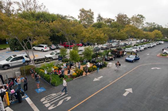 Long Beach knows how to celebrate Park(ing) Day, too.  Photo: LB Post