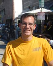 Eric Garcetti at the start of CicLAvia.