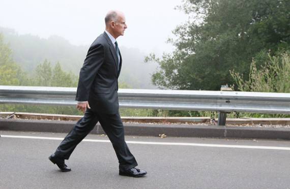 Polls show that Brown is walking towards a second stint as governor.  Photo:##http://cnn.com##CNN##