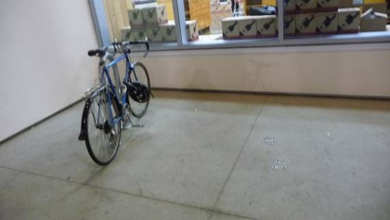 Remember the Battle for Bike Parking in the Hollywood Trader Joe's?  Just like that, most of the parking vanishes.  Photo: ##http://twitpic.com/39u5s2##Bicycling Nate/Twitpic## via Biking In L.A.