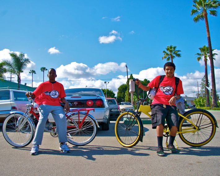 Joshua Jones and Frederick Buggs, Jr. at the WLCAC. Sahra Sulaiman/Streetsblog L.A.