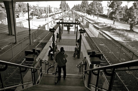 The Willowbrook Station, looking South. Sahra Sulaiman/LA Streetsblog