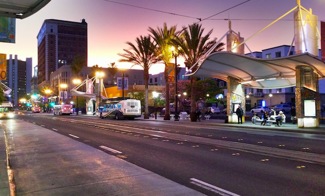 1st Street in Downtown Long Beach. Photo by Brian Addison.