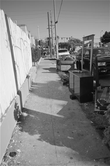 More dumped furniture lines 41st Pl., one block south of the vacant lot. Sahra Sulaiman