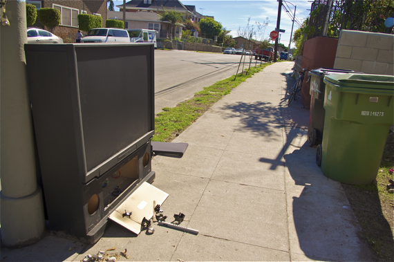 And yet more sidewalk dumping. Sahra Sulaiman/LA Streetsblog