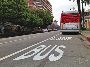 The Wilshire Bus Only Lane, image via L.A. County.