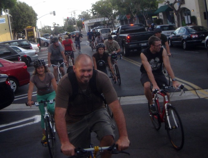Riders enjoying BikeSD's 2012 Ride, Dinner and Bikes event photo: BikeSD