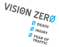 In New York, ##http://transalt.org/issues/enforcement/visionzero##Transportation Alternatives## offers a simple explanation of Vision Zero.