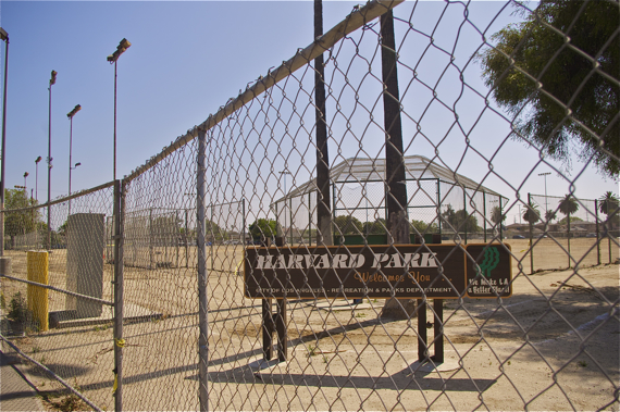 The four baseball diamonds are undergoing renovations. Sahra Sulaiman/LA Streetsblog