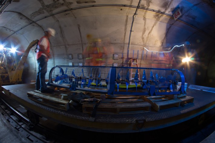 The Turbine in the Subway Station. Image via Metro