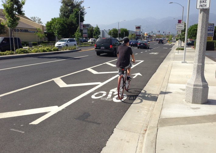 Stretches of the project include buffered  bike lanes.