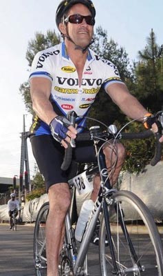 John Duran uses exercise and involvement to combate HIV. Here he's pictured taking part in Lifecycle. Photo:##http://www.wehonews.com/z/wehonews/using-recovery-as-a-guiding-star-john-duran-reaches-for-county-supervisor/##WehoNews##