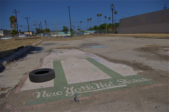 The lots just north of Manchester at Vermont -- one of which once hosted a swap meet -- have been a tremendous source of blight since the 1992 riots. Sahra Sulaiman/Streetsblog LA