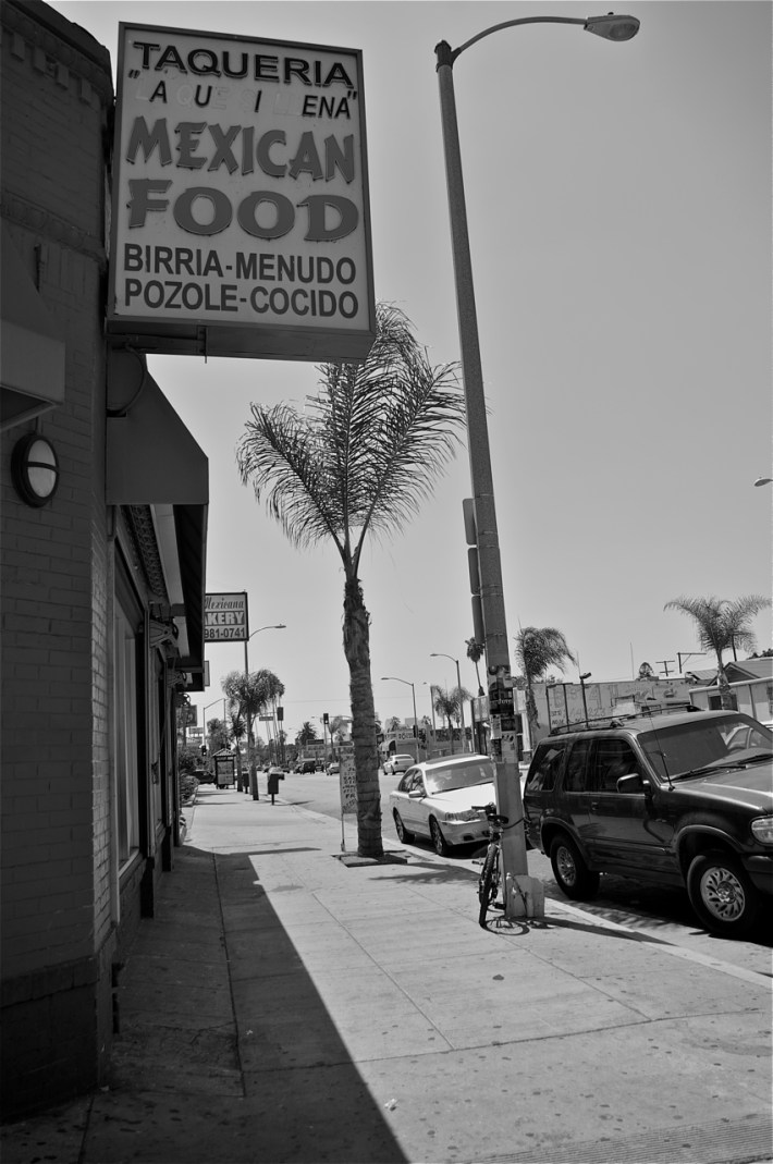 The site of a hit-and-run last week. Sahra Sulaiman/Streetsblog LA