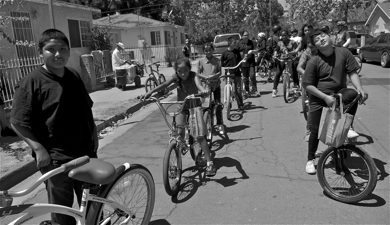 The next generation of riders takes to the streets of South L.A. Sahra Sulaiman/Streetsblog LA