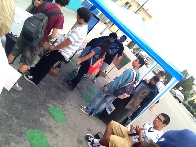 Parking Day happening now at Contreras High School! Photo via Twitter