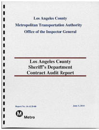To read the report, click ##http://www.scribd.com/doc/238287478/Los-Angeles-County-Sheriff-s-Department-Contract-Audit-Report-May-2014##here.##