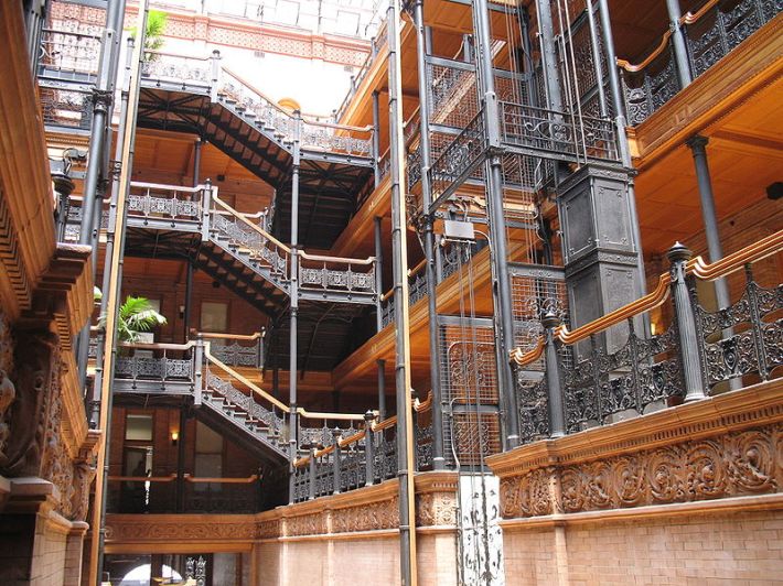 Bradbury Building interior. Image via Wikipedia
