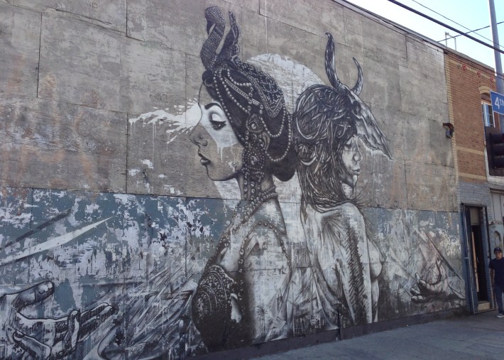Mural on 4th Street in Downtown L.A. Arts District