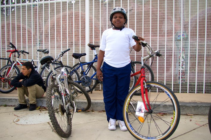 I met this young man on my first CicLAvia South L.A. exploratory ride. He's practically all grown up now and still riding. Sahra Sulaiman/Streetsblog L.A.