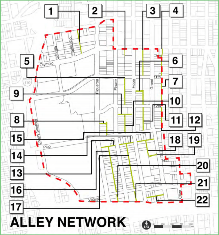 The BID has identified 22 alleys that could be transformed in South Park.