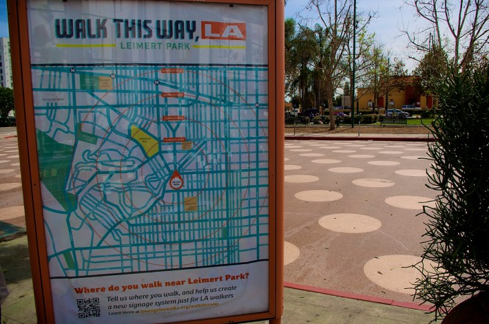 A walking map of the area courtesy of Los Angeles Walks. Sahra Sulaiman/Streetsblog L.A.