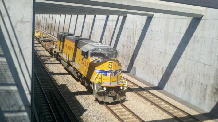 Alameda Corridor freight rail. Photo by Roger Ruddick