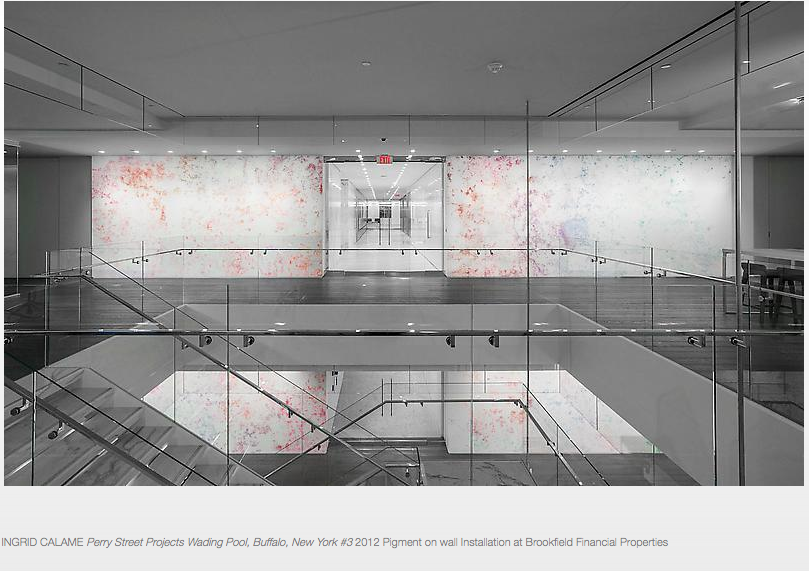 Screen shot of Ingrid Calame's installation, "