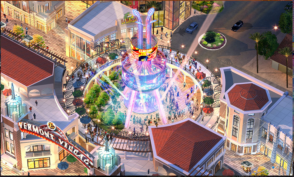 The performance space planned for the Vermont Entertainment Village. Source: Sassony Group