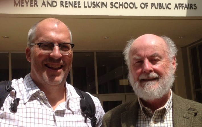 Joe Linton and Donald Shoup. Photo: Streetsblog L.A.