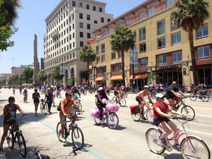 Yesterday was Pasadena's first CicLAvia. How did it go for you? Photos: Joe Linton/Streetsblog L.A.
