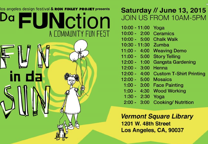 Da FUNction schedule. Click to enlarge.