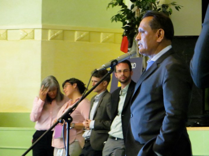 Councilmember Gil Cedillo blocked LADOT's plan to make North Figueroa safer. Photo via Fig4All