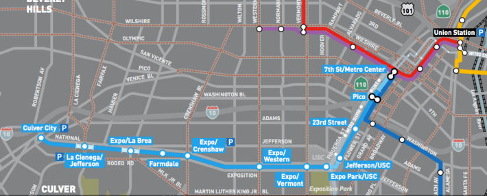 Metro gave USC three -- count 'em, three! -- stops.