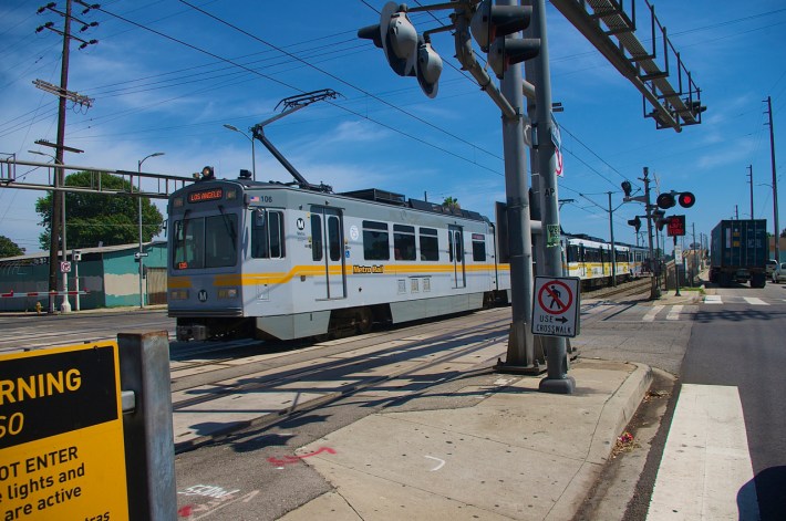 Changes are on the way at 27 at-grade crossings along the Blue Line. Sahra Sulaiman/Streetsblog L.A.