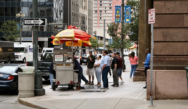 Food vendor in Rochester NY. Photo via Robert Torzynski Flickr