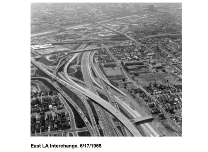 East L.A. Interchange in 1965. Source: Caltrans