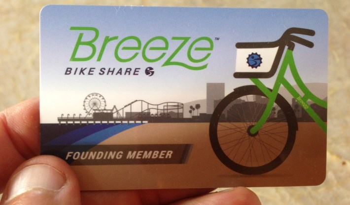 Breeze member card (which I actually didn't use, favoring my TAP card)