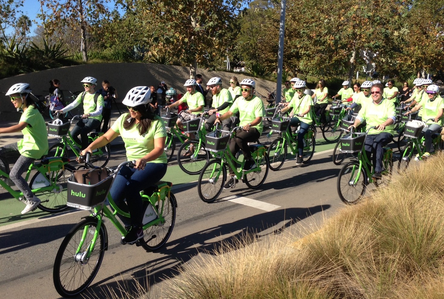 Hulu and CycleHop are businesses that made Breeze bike-share happen.