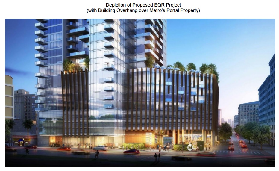 Proposed 4th and Hill development in downtown Los Angeles