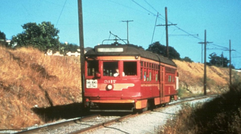 Historic Red Car on today's Expo Line. Photo via Friends for Expo