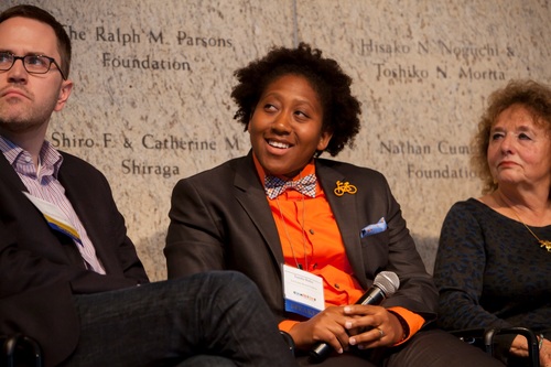 Justin Holmes, ZipCar, Tamika Butler, LA County Bike Coalition, Jacki Bacharach, South Bay Cities Council of Governments Credit:##https://www.nrdc.org/experts/amanda-eaken/accelerating-our-climate-progress-one-share-time## Ted Soqui/NRDC##