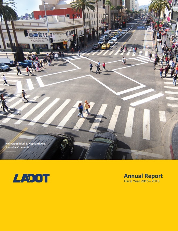 Cover of LADOT Annual Report Fiscal Year 2015-2016 [PDF]