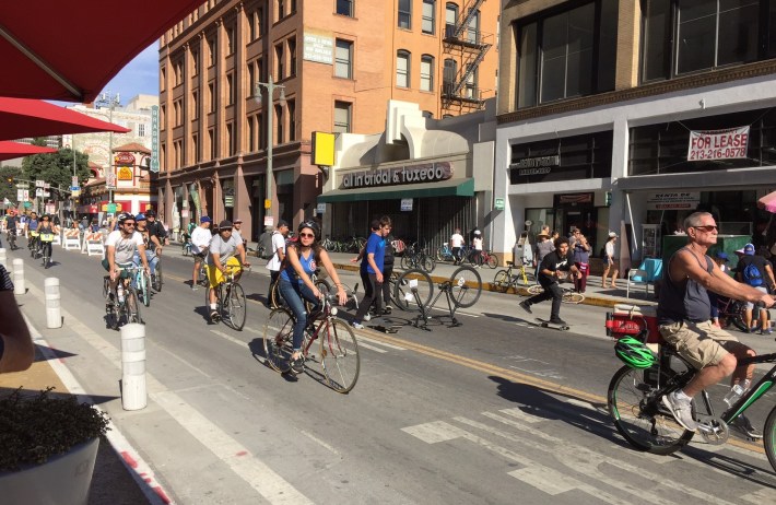 CicLAvia on Broadway yesterday