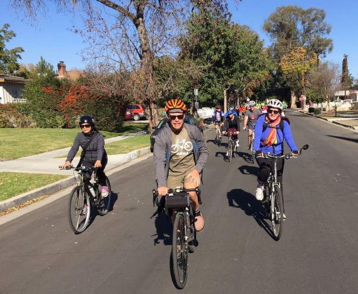 ...Zachary Rynew (center) who blogs at CiclaValley