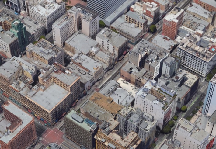 Downtown L.A. - via Google Earth