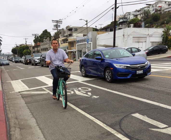 Safety improvements, including bike lanes, remain in place on Playa Del Rey's Culver Blvd