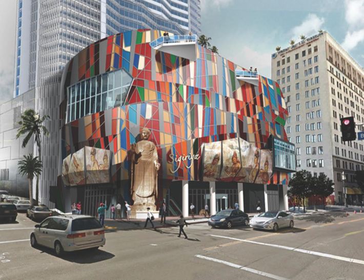Rendering of the performing arts center planned for the Lake on Wilshire project. Source: Lake on Wilshire
