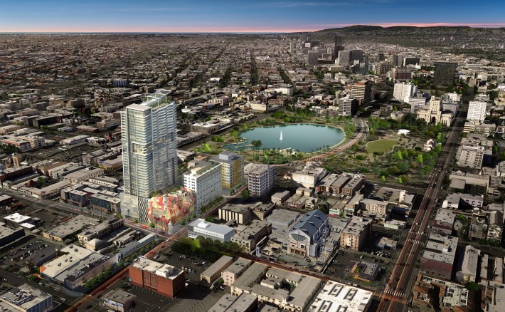 The Lake on Wilshire project will reshape the MacArthur Park area. Source: Lake on Wilshire
