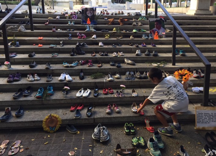 In Our Shoes remembers the more than 500 people have been killed by drivers since L.A. adopted its Vision Zero policy in 2015